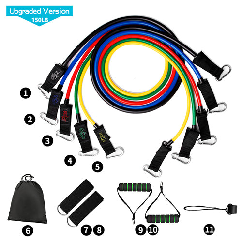 Resistance Bands Set – Elastic Pull Rope Full Body Training