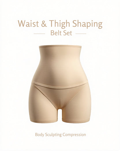 Waist & Thigh Shaping Belt Set – Full Body Neoprene Trainer
