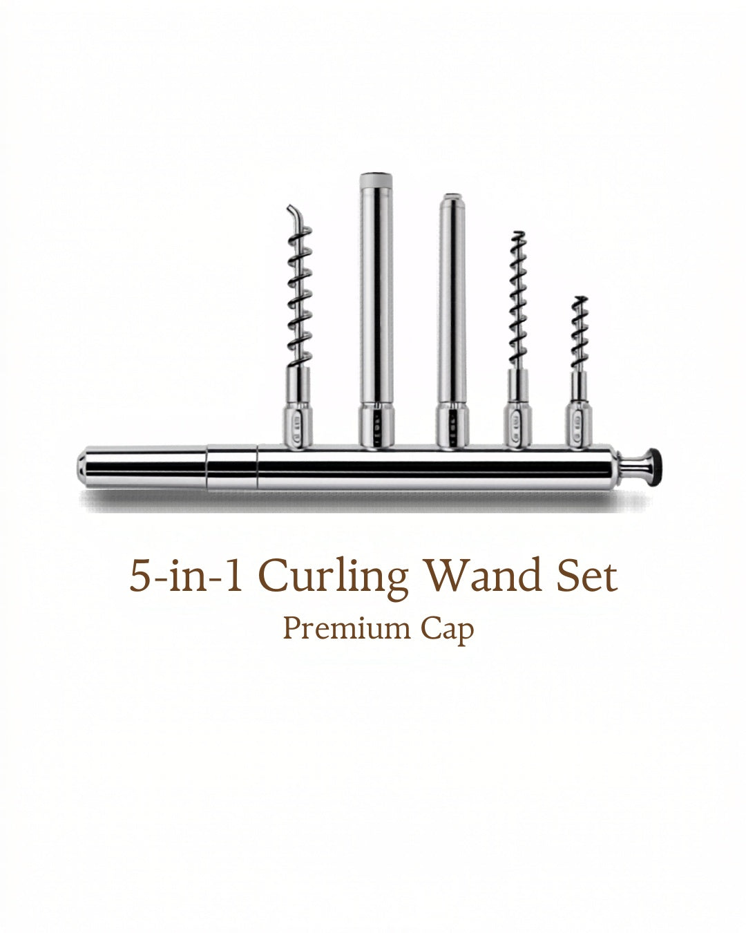 5-in-1 Curling Wand Set – 5 Barrels All Hair Types