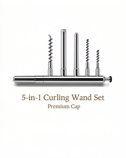 5-in-1 Curling Wand Set – 5 Barrels All Hair Types