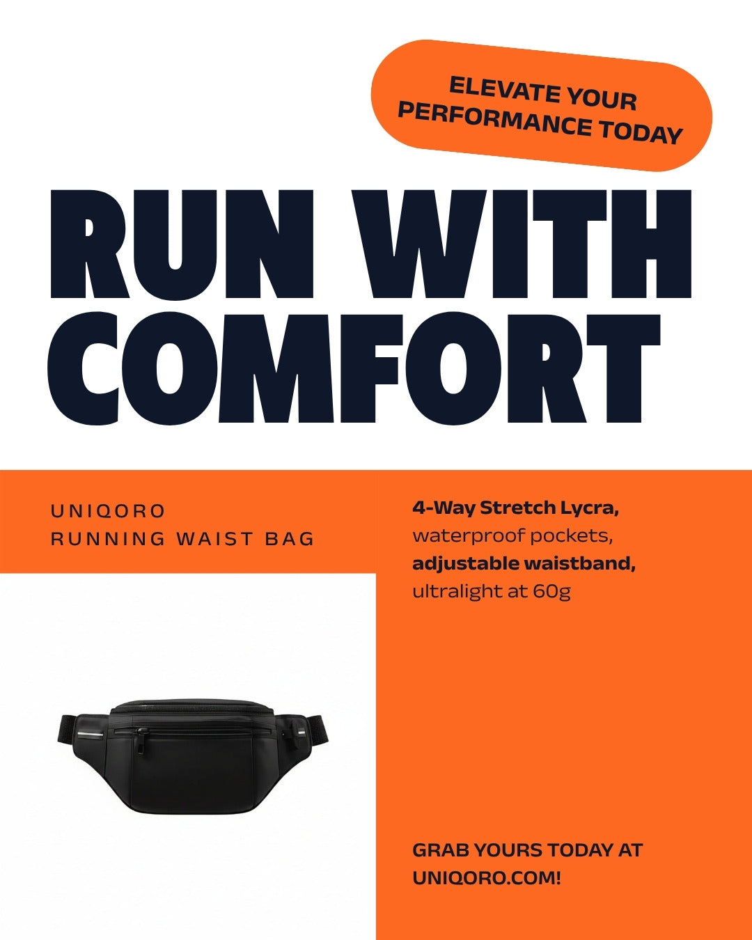 Uniqoro Running Waist Bag Design 3