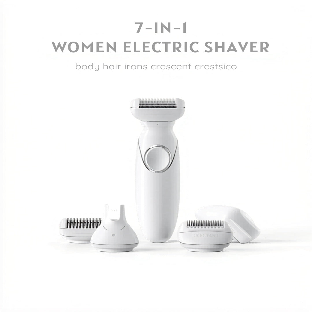 7-in-1 Women Electric Shaver – Full Body Hair Removal Kit