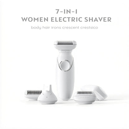 7-in-1 Women Electric Shaver – Full Body Hair Removal Kit