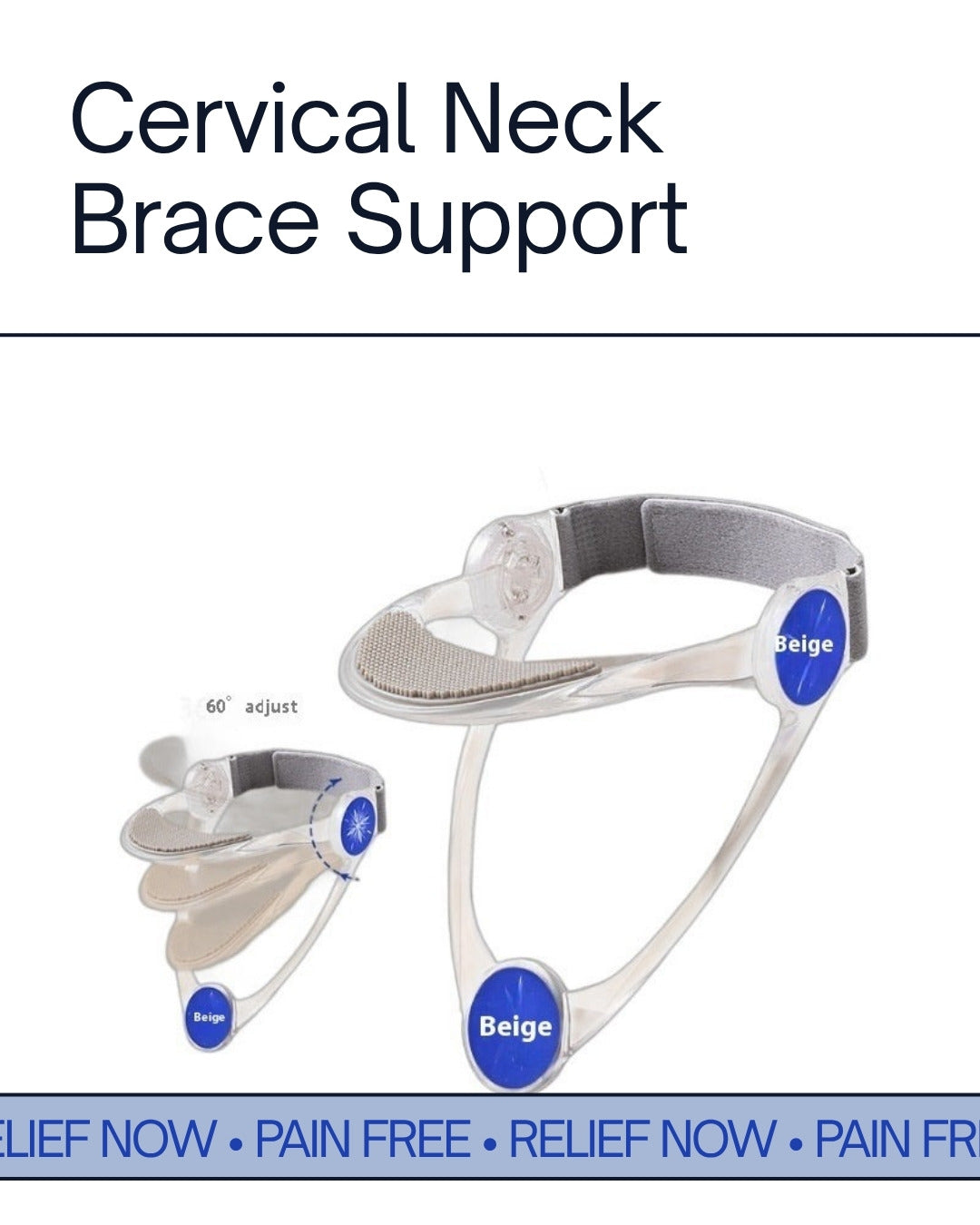 Uniqoro Cervical Neck Brace Collar Support Pain Relief Whiplash