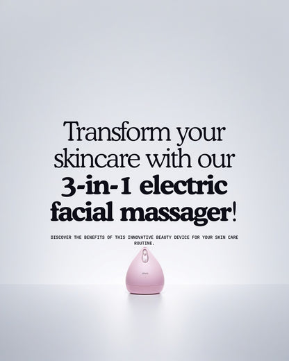 Electric Facial Massager 3-in-1 – Thermal Vibration Face Lift