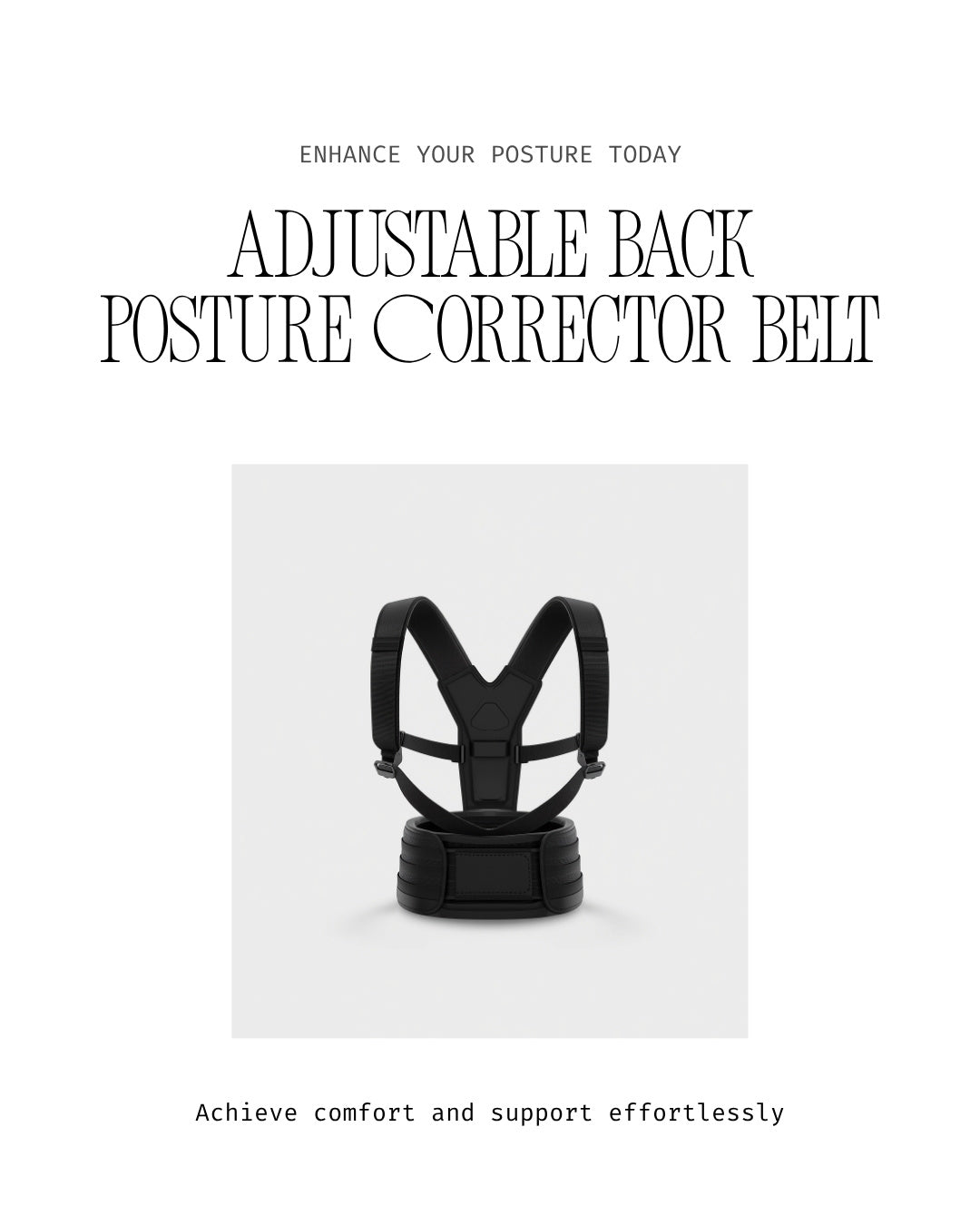 Posture Corrector Belt – Anti-Humpback Shoulder Back Brace