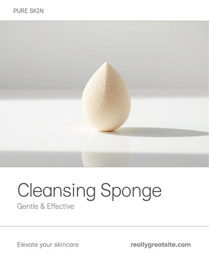 Konjac Facial Sponge – Natural Deep Pore Cleanser & Exfoliator