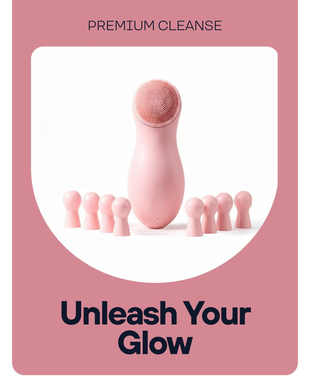 Uniqoro Waterproof Facial Cleansing Brush Design 2
