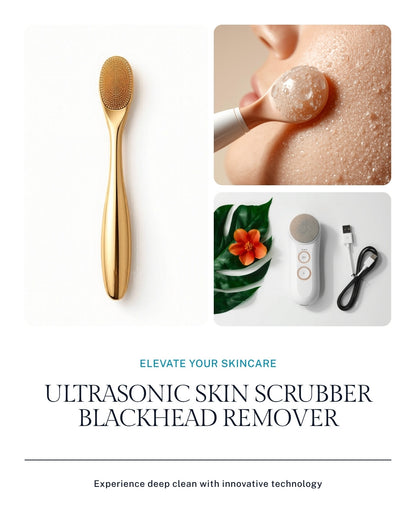 Uniqoro Ultrasonic Skin Scrubber Blackhead Remover Deep Pore Spatula