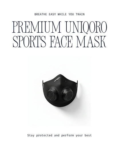 Uniqoro Sports Face Mask Active Carbon Design 2
