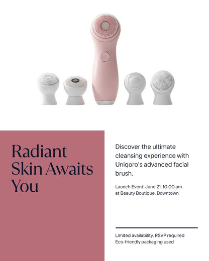 Uniqoro Electric Facial Cleansing Brush 360 Design 3