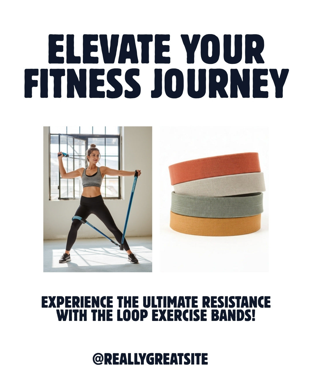 Uniqoro Resistance Bands Booty Glute Design 4
