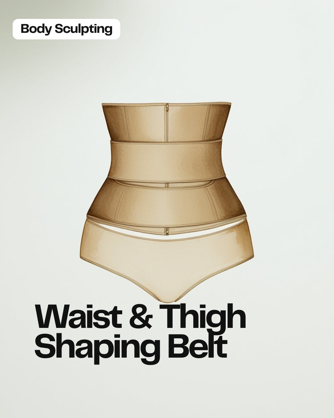 Waist & Thigh Shaping Belt Set – Full Body Neoprene Trainer