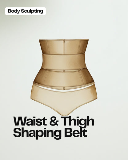 Waist & Thigh Shaping Belt Set – Full Body Neoprene Trainer