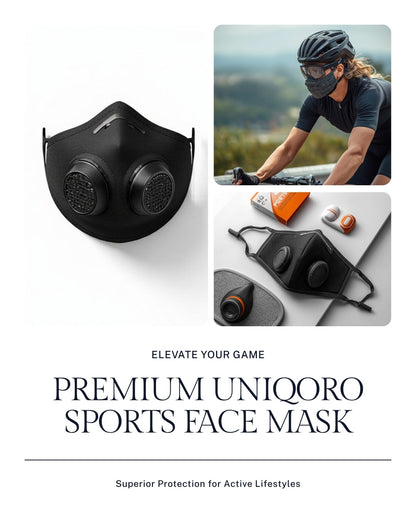 Uniqoro Sports Face Mask Active Carbon Design 3