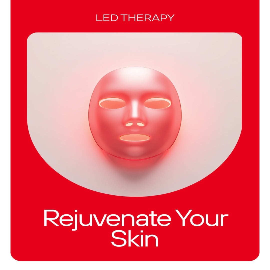 LED Red Light Therapy Face Mask – Anti-Aging Skin Device