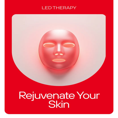 LED Red Light Therapy Face Mask – Anti-Aging Skin Device