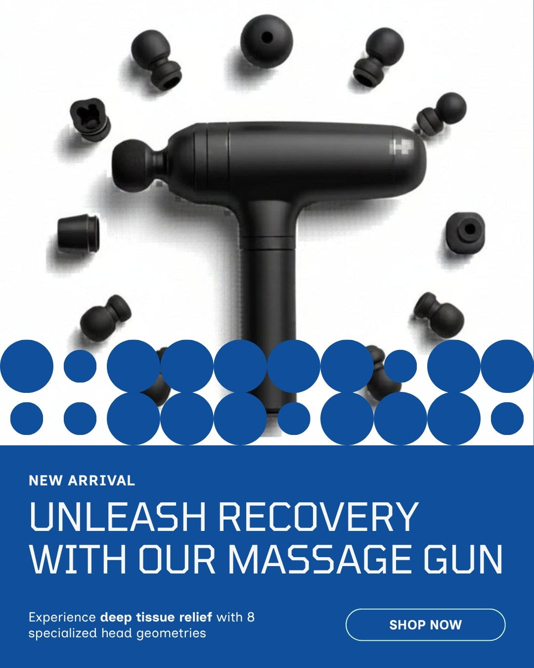 Uniqoro Massage Gun 8 Heads Design 3