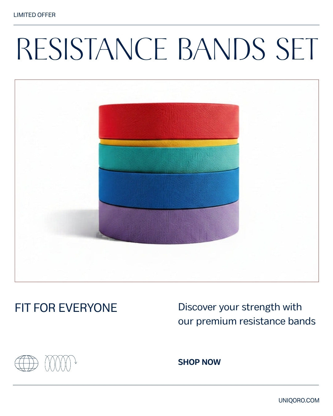 Uniqoro Resistance Bands Set Design 3