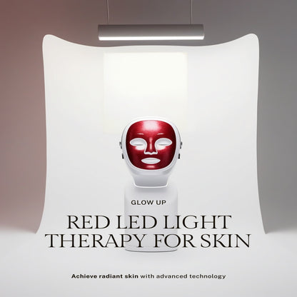 LED Red Light Therapy Face Mask – Anti-Aging Skin Device