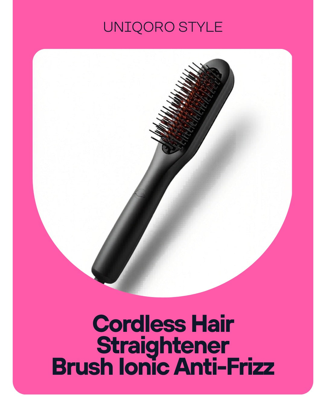 Uniqoro Cordless Hair Straightener Brush Design 2