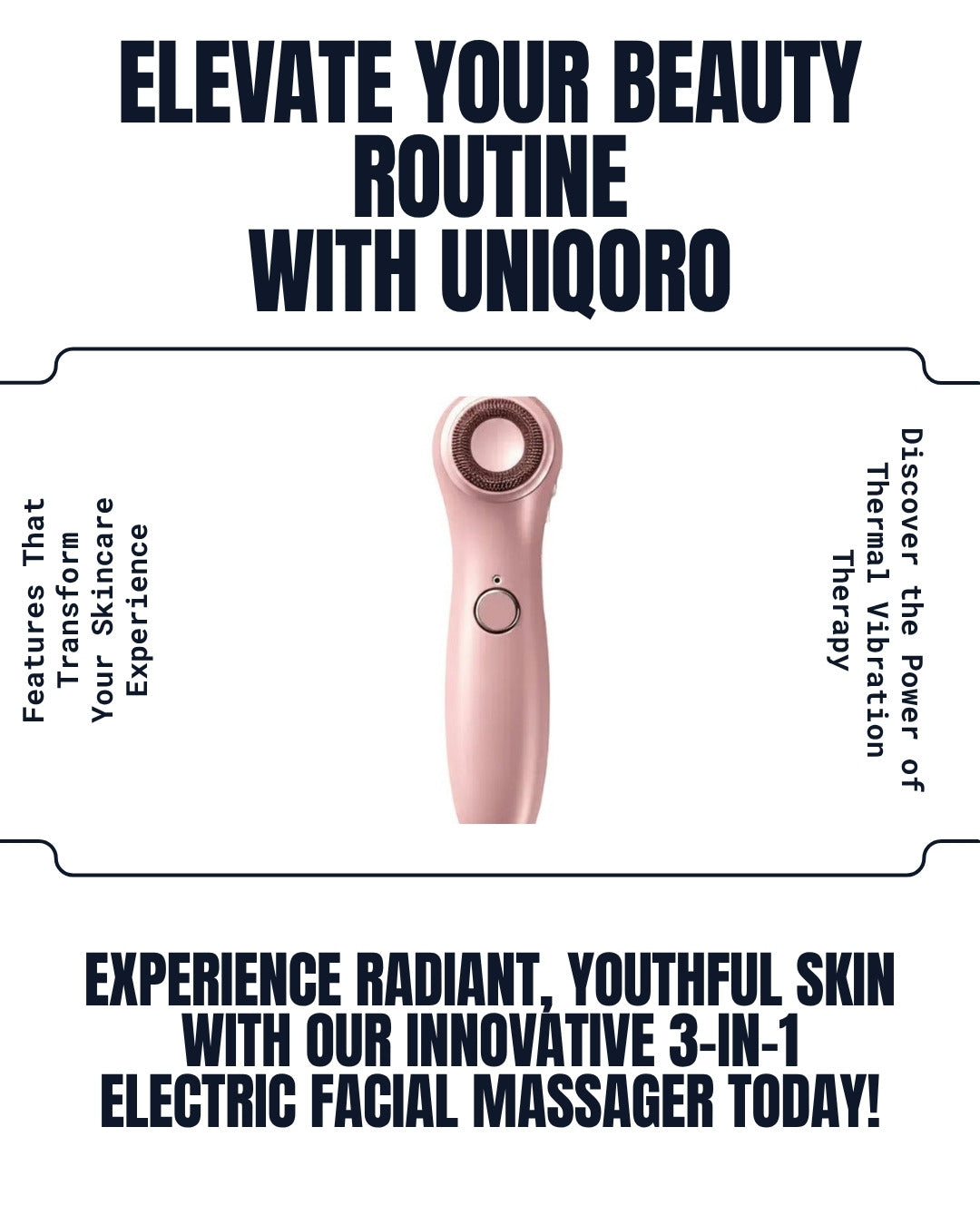 Uniqoro Electric Facial Massager 3-in-1 Design 2
