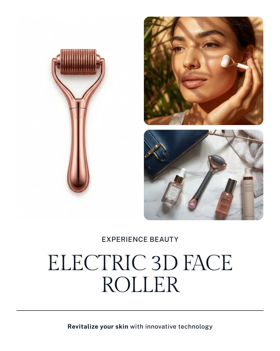 Uniqoro Electric 3D Face Roller Microcurrent Skin Tightening