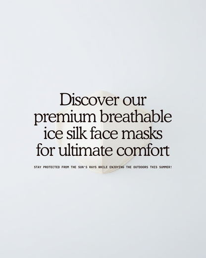 Ice Silk Sun Face Mask – UPF 50+ UV Protection Outdoor Hat
