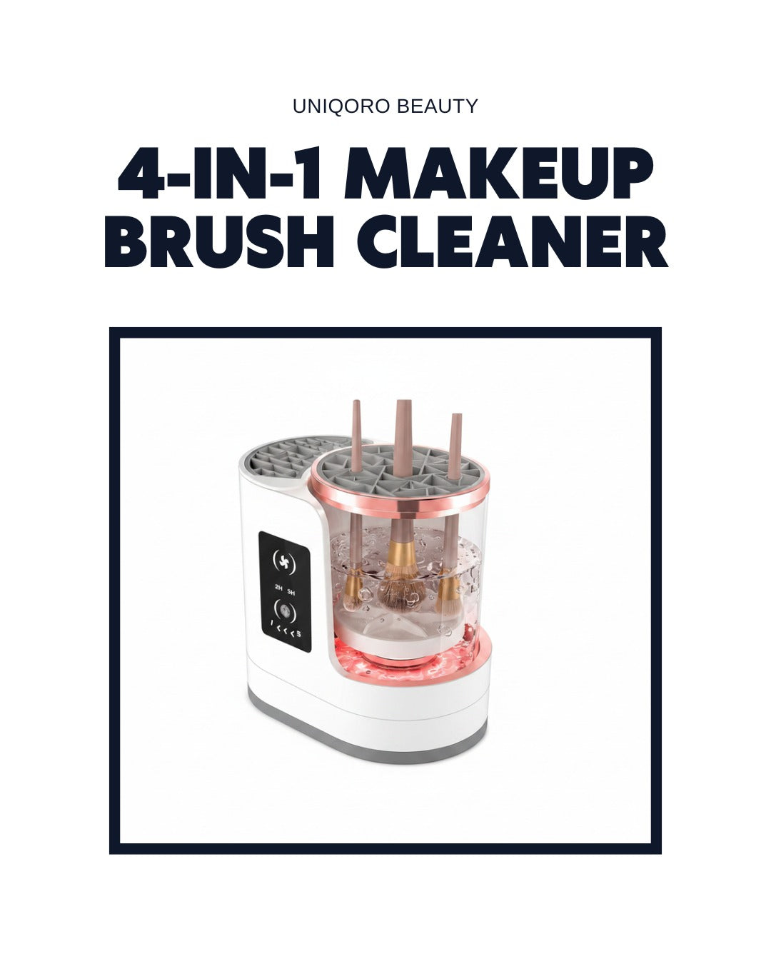 Uniqoro 4-in-1 Makeup Brush Cleaner Design 2