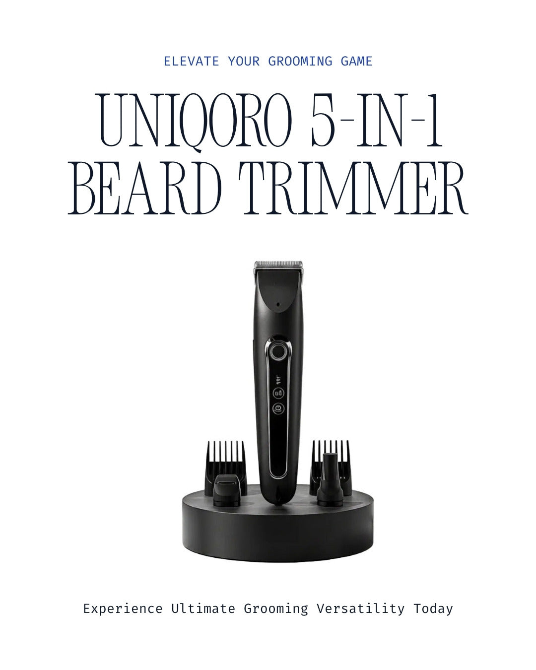 Uniqoro Beard Trimmer 5-in-1 Design 2