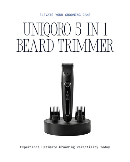 Uniqoro Beard Trimmer 5-in-1 Design 2