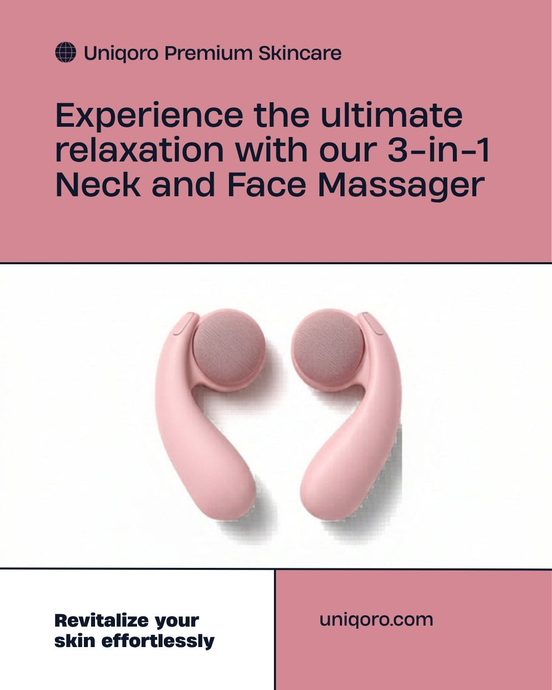 Uniqoro Neck and Face Massager 3-in-1 Design 3