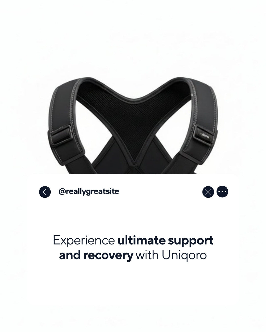 Uniqoro Shoulder Brace with Ice Pack Design 3