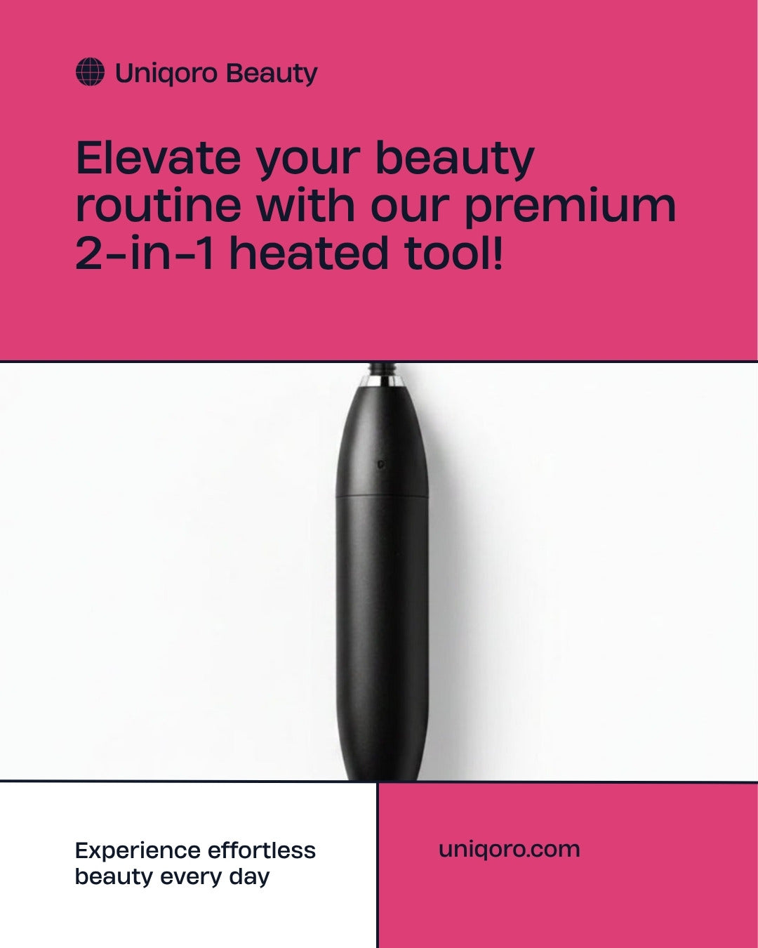 Uniqoro 2-in-1 Heated Eyelash Curler Eyebrow Trimmer