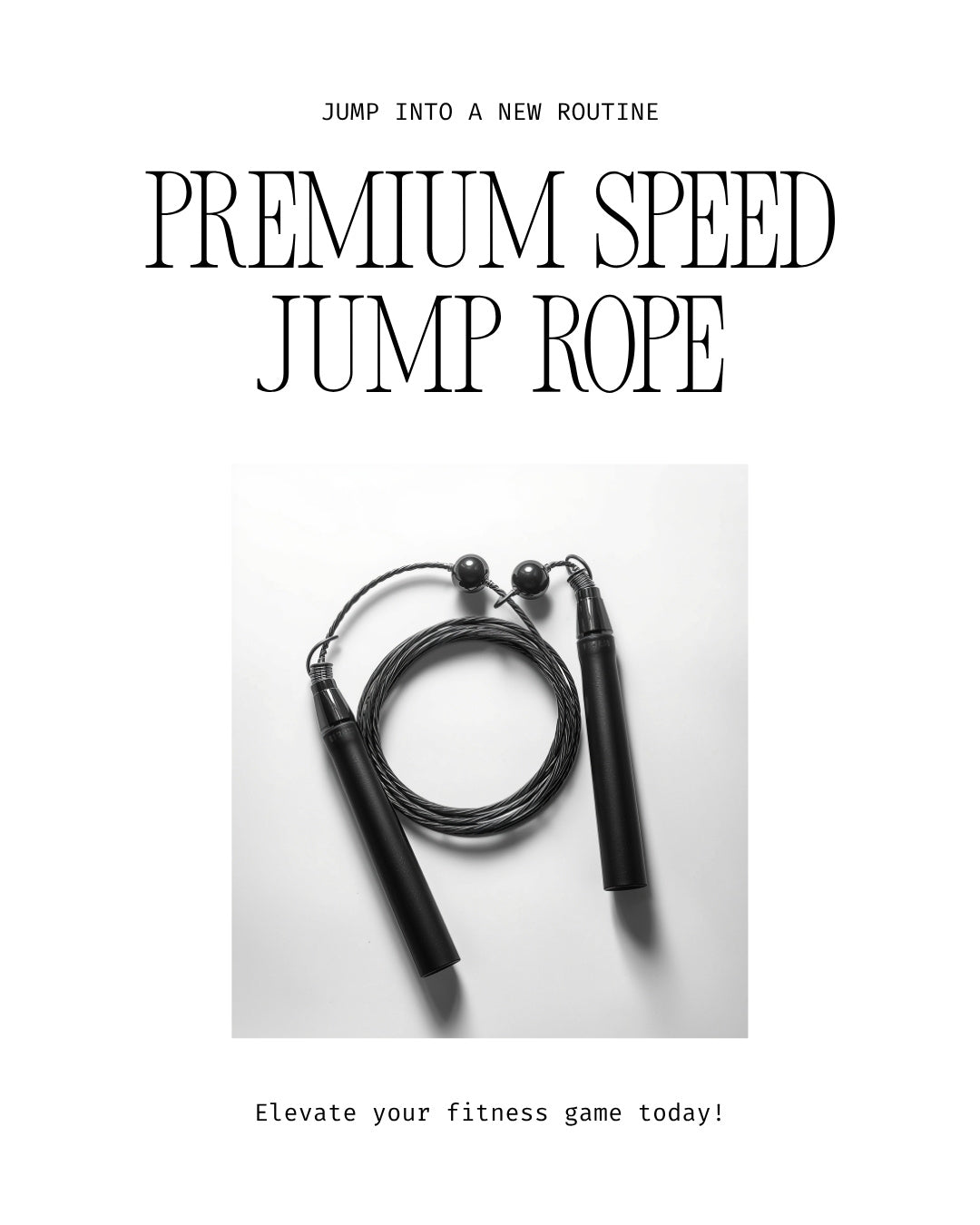 Speed Jump Rope – Tangle-Free Ball Bearing Skipping Rope
