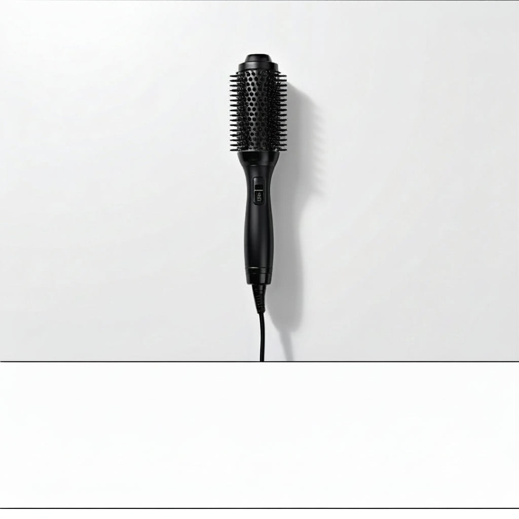 Ceramic Tourmaline Curling Iron Brush – 1.5" Dual Voltage