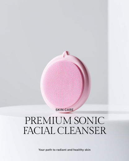 Mini Sonic Silicone Face Cleanser – USB Rechargeable Pore Brush