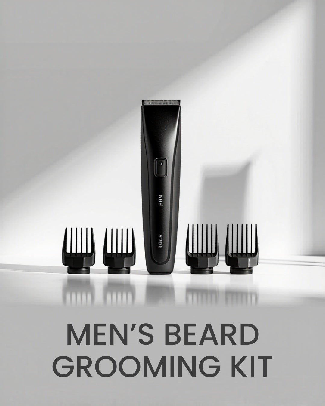 Beard Trimmer for Men – 5-in-1 IPX5 Waterproof Grooming Kit
