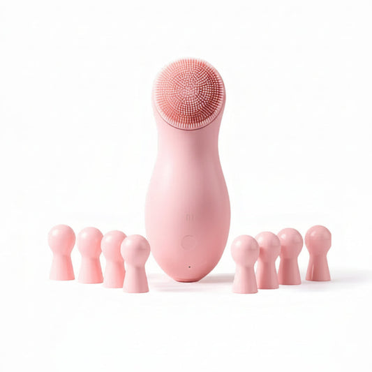 Waterproof Facial Cleansing Brush – 5 Heads Spin Pore Scrubber