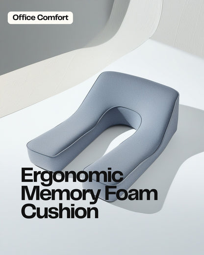 Memory Foam Chair Cushion – U-Shape Coccyx Seat Pain Relief