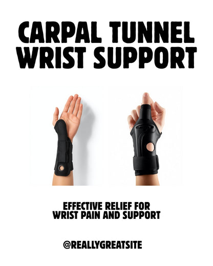 Carpal Tunnel Wrist Brace – Night Splint Median Nerve Relief