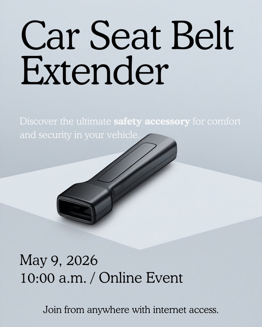 Car Seat Belt Extender 2-Pack – Universal Safety Extension