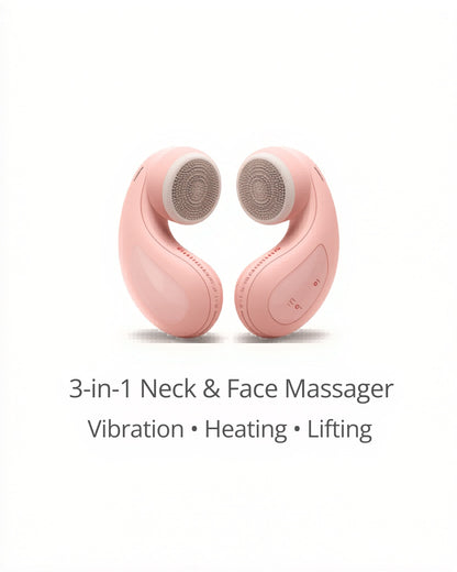 Neck & Face Massager 3-in-1 – Thermal Vibration Skin Lifting