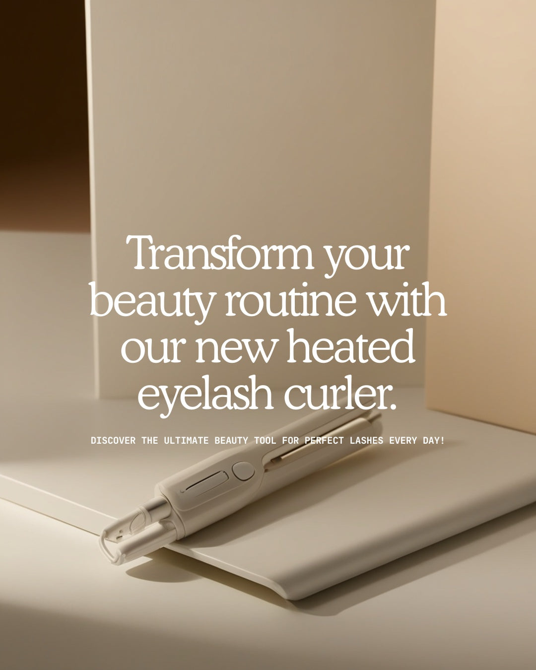 Heated Eyelash Curler – USB Rechargeable Anti-Burn 2-Pack