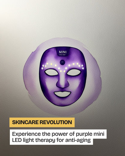 LED Face Mask Rechargeable – Mini Red Light Anti-Aging Therapy