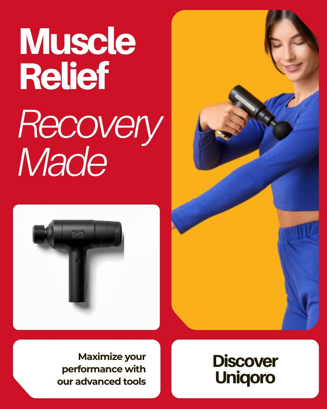 Uniqoro Massage Gun Deep Tissue Design 3