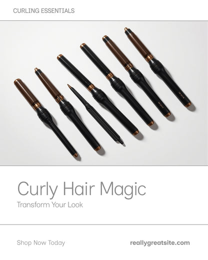 5-in-1 Curling Wand Set – 5 Barrels All Hair Types