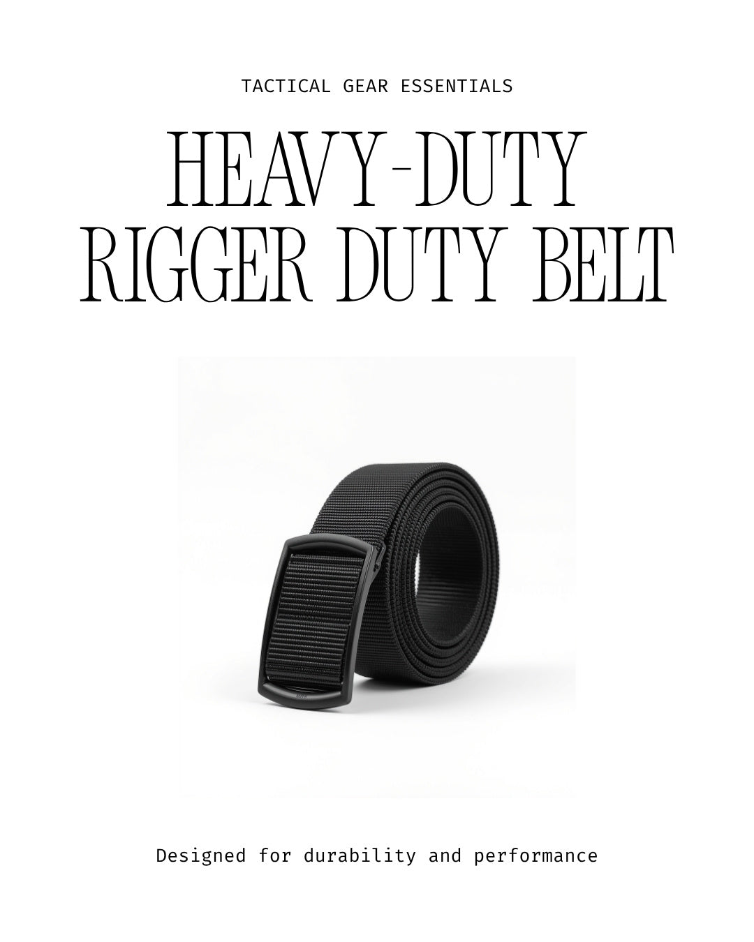 Military Tactical Belt – Heavy Duty Outdoor Nylon Training