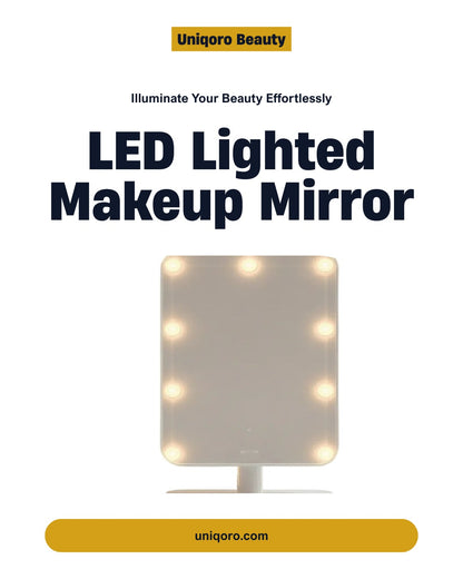 Uniqoro LED Lighted Makeup Mirror Design 4