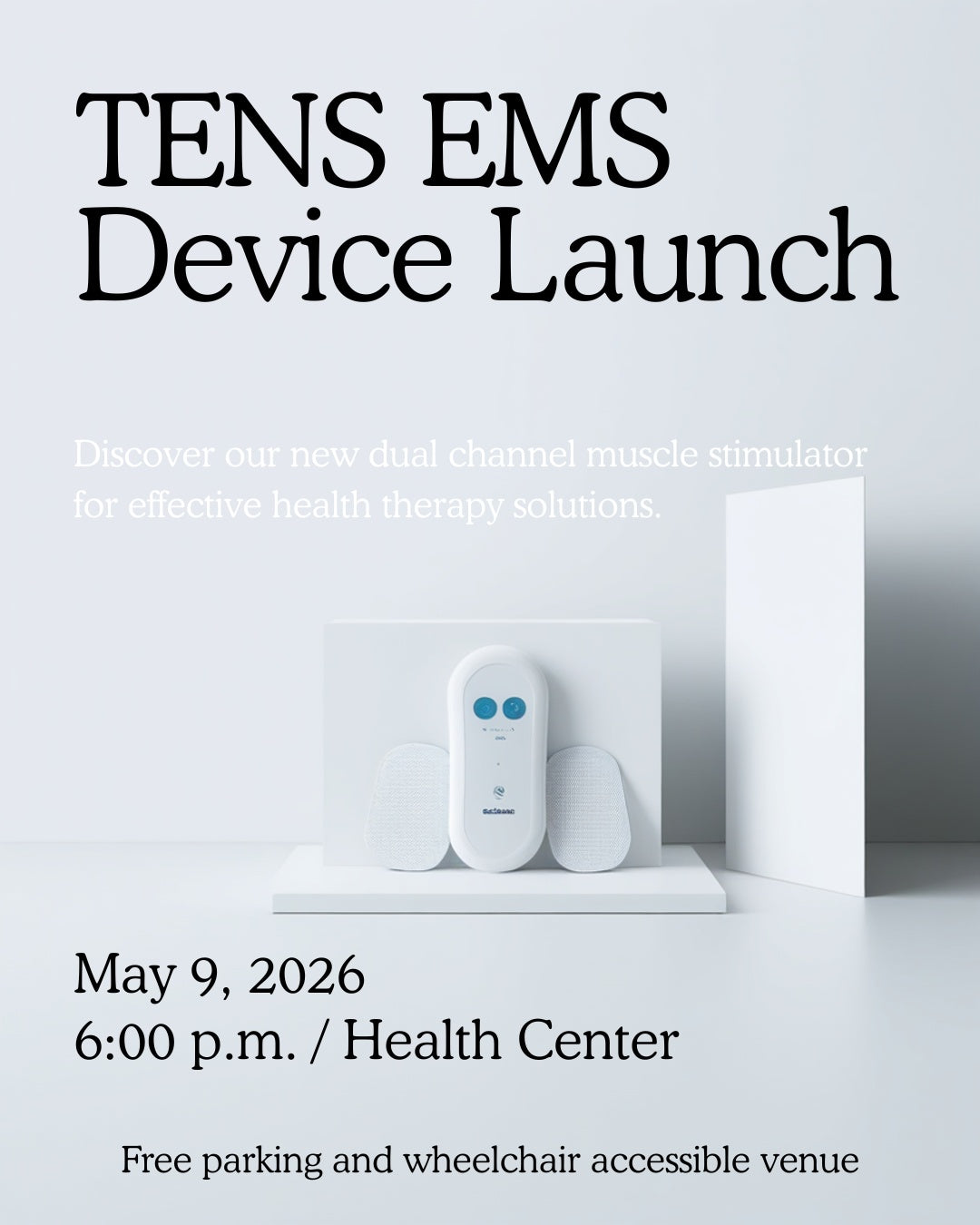 TENS EMS Muscle Stimulator – Dual Channel Pain Relief Device